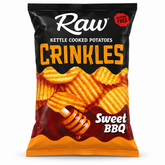 Chips ondulées RAW sans gluten au goût barbecue sucré - 90 g