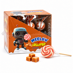 Sucettes Meelox lollipop caramel 17g