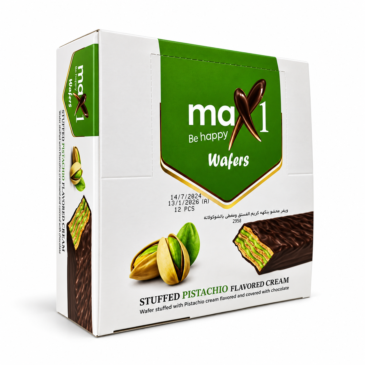 Wafer Max one pistache 25g