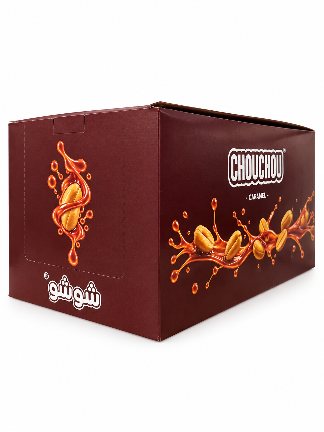 Snack cacahuètes pralinées CHOUCHOU 40g - goût caramel
