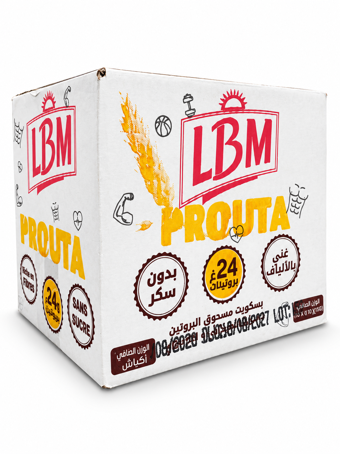 Biscuit whey protéine LBM cacahuètes et flocon d'avoine 115g