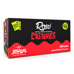 Chips ondulées RAW sans gluten saveur piment et citron vert - 90 g