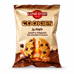 LUNE D'OR Cookies au chocolat et caramel - 50g
