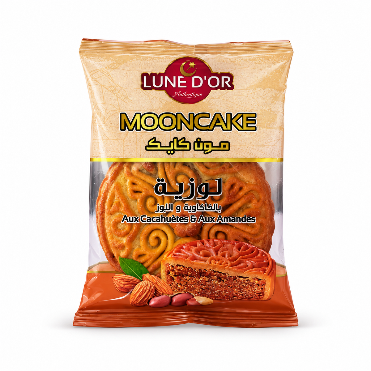 MOONCAKE aux cacahuètes et amandes - 50g