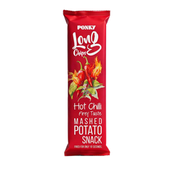Ponky Long Chips – Snack de pommes de terre saveur piment fort, 75 g