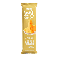 Ponky Long Chips – Snack de pommes de terre saveur fromage, 75 g