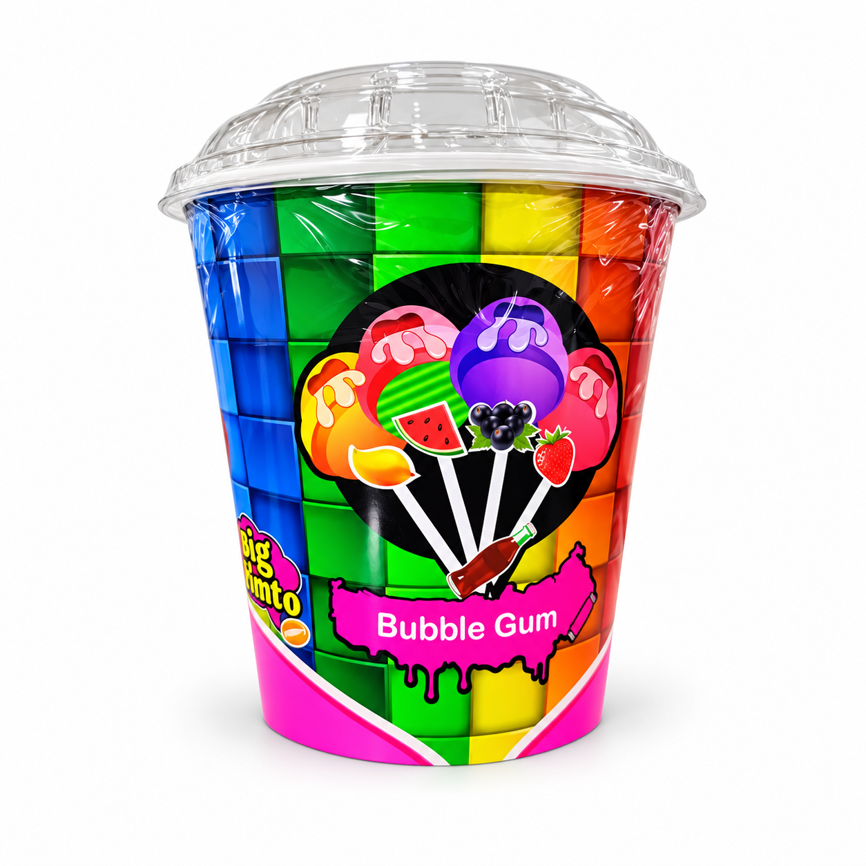 Présentoir sucette Big Hmto fruits 18g