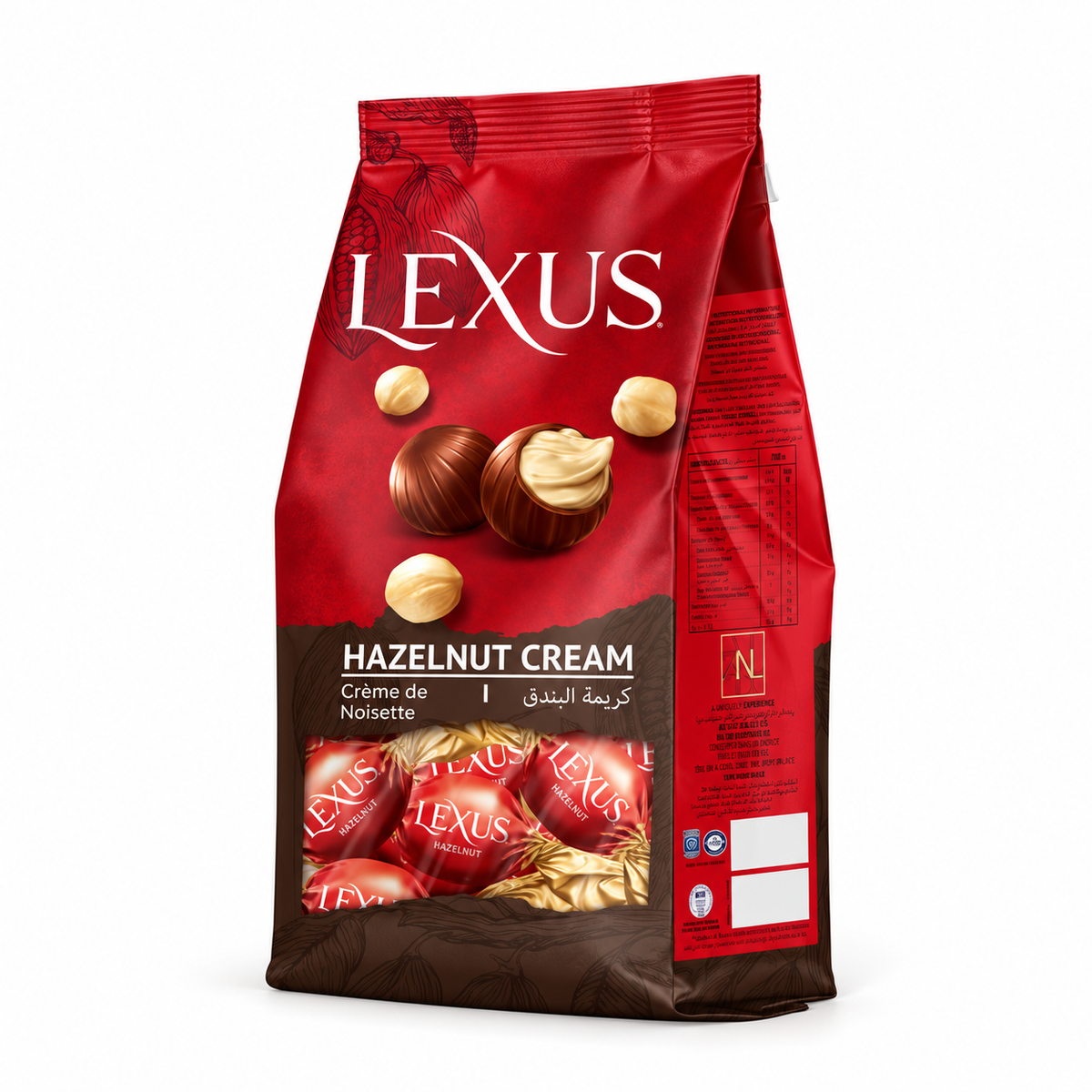 Chocolats Lexus à la crème de noisette 200g