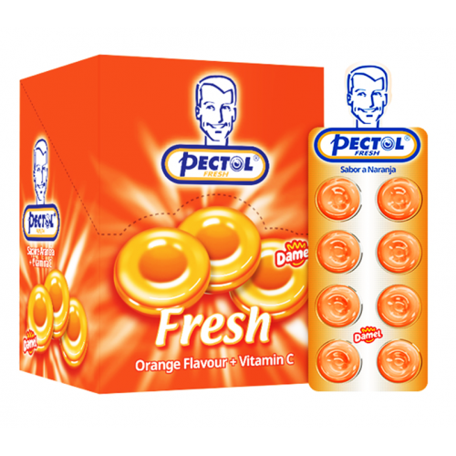 Pectol Fresh Lozenges With Orange Flavour + Vitamin C
