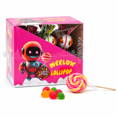 Sucettes Meelox lollipop tutti frutti 17g